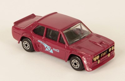 Lot 360 - Matchbox Superfast 74e Fiat Abarth MADE IN BULGARIA MODEL - MAROON BODY