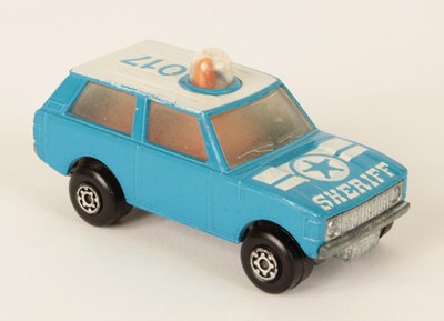 Lot 366 - Matchbox Superfast 20b Range Rover Police Patrol County Sheriff FACTORY COLOUR TRIAL MODEL