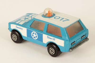 Lot 366 - Matchbox Superfast 20b Range Rover Police Patrol County Sheriff FACTORY COLOUR TRIAL MODEL