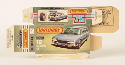 Lot 374 - Matchbox Superfast Bowater's Printers Proof Empty "New" Type L Box For 12d Citroen CX