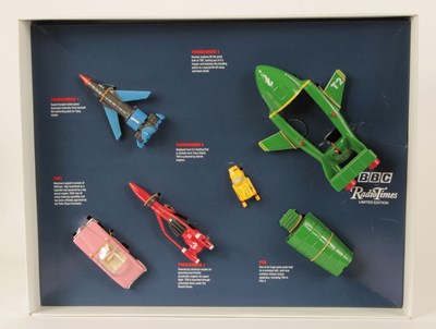 Lot 398 - Matchbox Vintage 1990's Thunderbird 2 Electronic Play Set & Radio Times Gift Set