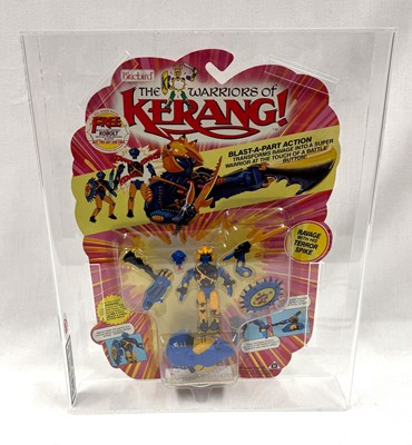 Lot 216 - Bluebird 1991 Warriors of Kerang Ravage with Terror Spike figure MOC UKG Graded 85%