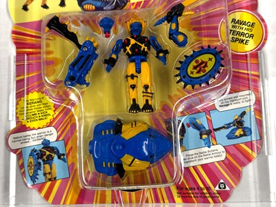 Lot 216 - Bluebird 1991 Warriors of Kerang Ravage with Terror Spike figure MOC UKG Graded 85%
