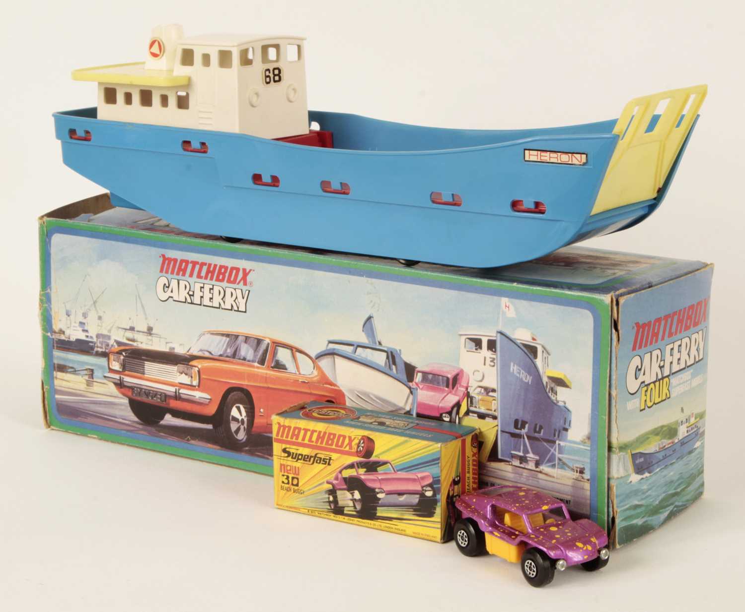 Lot 455 - Matchbox Superfast G-7 Car Ferry Four Gift Set - INCOMPLETE PLEASE SEE DESCRIPTION