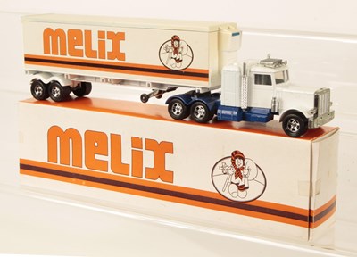 Lot 465 - Matchbox Super Kings K-31 Peterbilt Articulated Truck & Trailer RARE PROMOTIONAL ISSUE "MELIX"