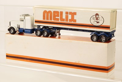 Lot 654 - Matchbox Super Kings K-31 Peterbilt Articulated Truck & Trailer RARE PROMOTIONAL ISSUE "MELIX"