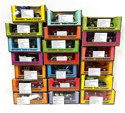 Lot 484 - Matchbox Models Of Yesteryear late 1970's issue Retail Counter Display case with 20 x Models