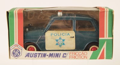 Lot 750 - Pepe (Portugal) Large Scale Friction Drive Austin Mini Police Car "Policia"