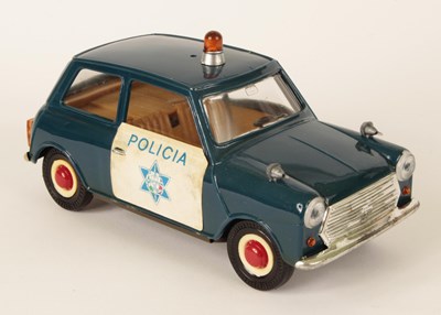 Lot 750 - Pepe (Portugal) Large Scale Friction Drive Austin Mini Police Car "Policia"