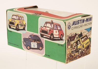 Lot 750 - Pepe (Portugal) Large Scale Friction Drive Austin Mini Police Car "Policia"