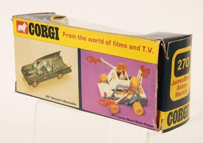 Lot 739 - Corgi Toys 270 James Bond Aston Martin DB5 Late Issue 1973 Copyright Striped Window Box