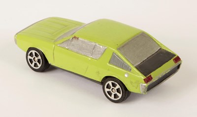 Lot 736 - Corgi Juniors UN-RELEASED RENAULT 17TS MODEL MAKERS RESIN & WOOD PRE-PRODUCTION PROTOTYPE MODEL
