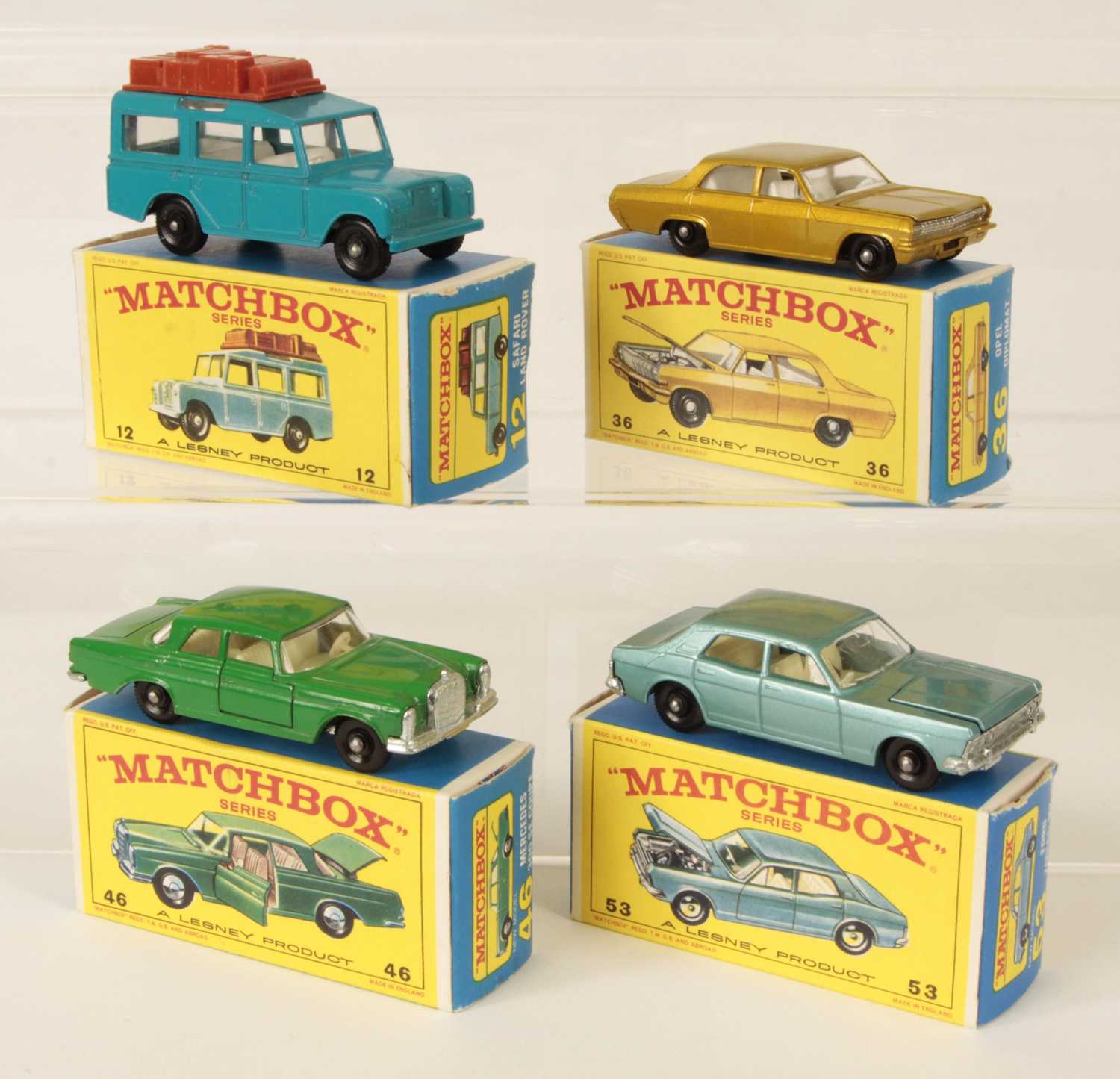 Lot 528 - Matchbox Regular Wheels Group of 4 x Late 1960's Issue Cars