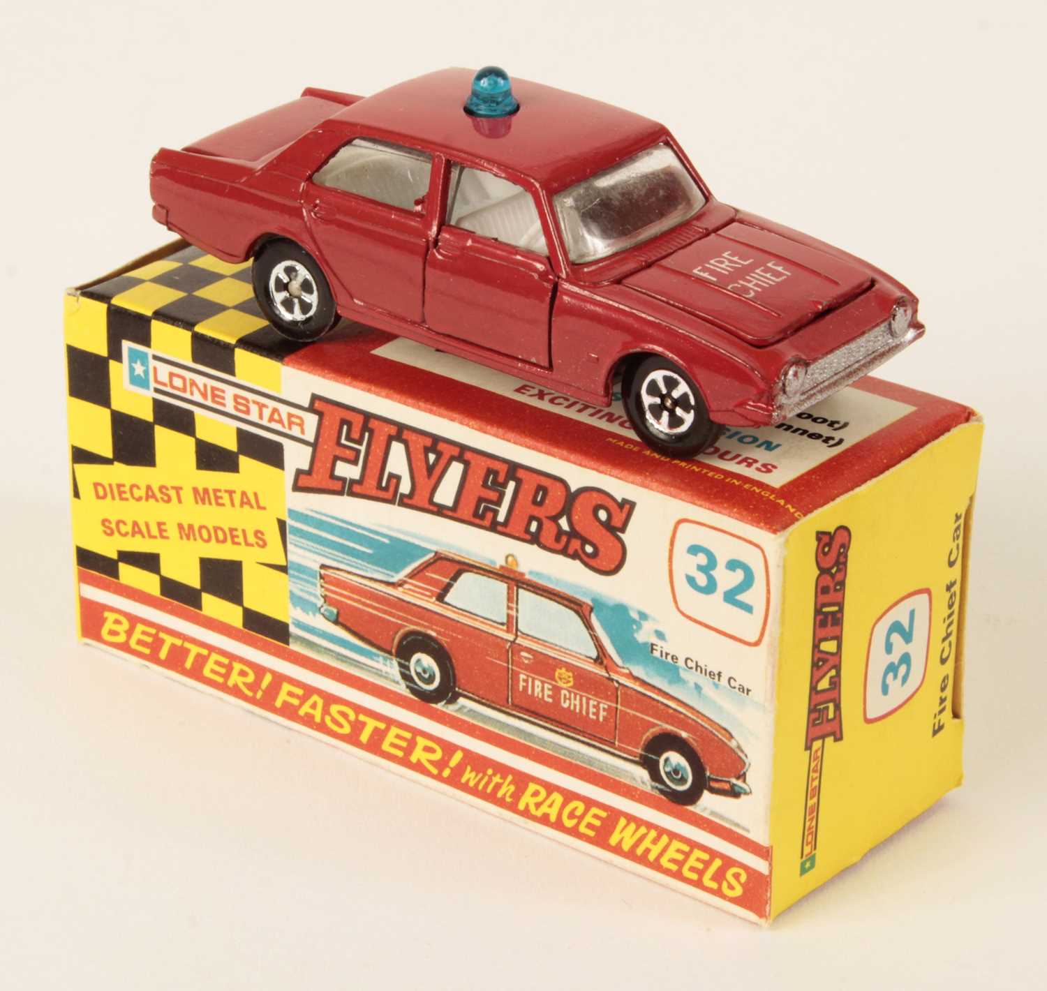 Lot 637 - Lone Star Flyers 32 Ford Corsair Fire Chief Car