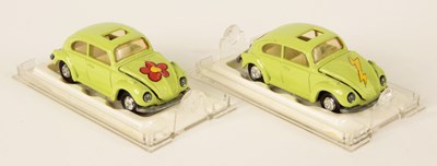 Lot 640 - Majorette 2 x 202 Volkswagen Beetle