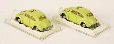 Lot 640 - Majorette 2 x 202 Volkswagen Beetle