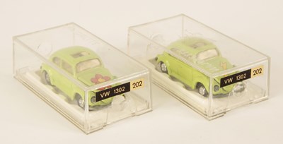 Lot 640 - Majorette 2 x 202 Volkswagen Beetle