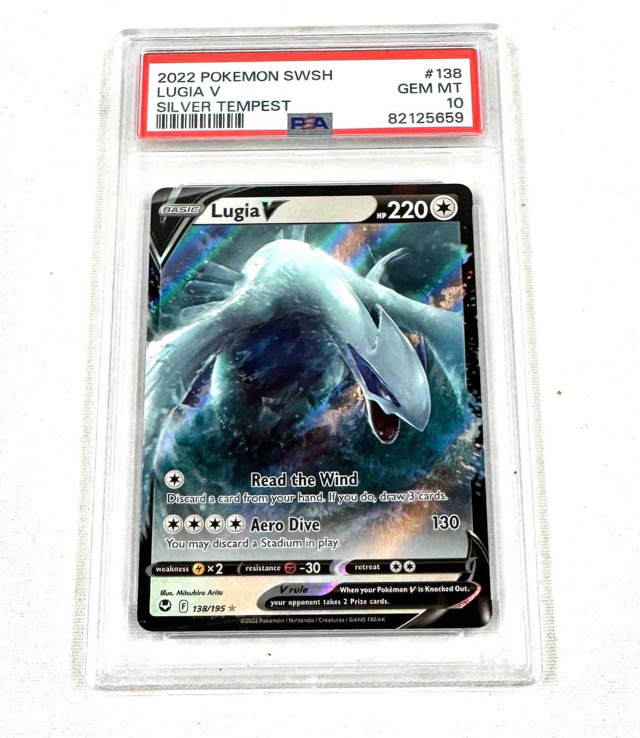Lot 266 - PSA 10 GEM MINT Lugia V 138/195 Silver Tempest Pokemon Card