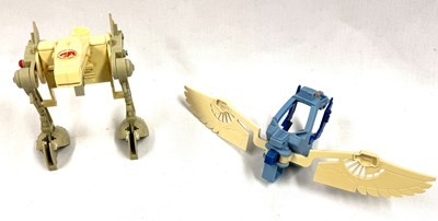 Lot 235 - LJN Thundercats vintage Thunderwings and Stilt Runner vehicles