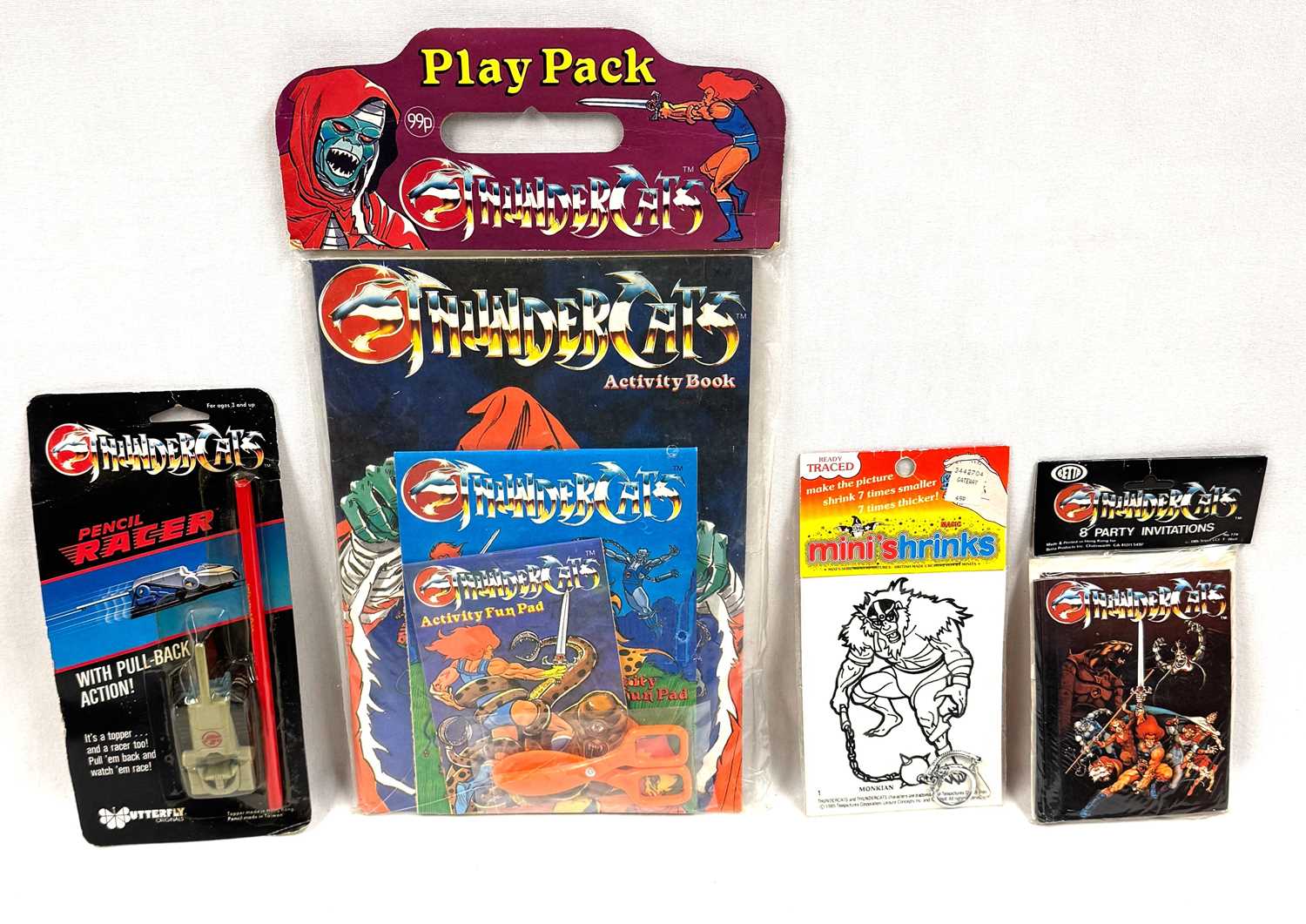 Lot 242 - Thundercats vintage 1980's Stationary sets x 4