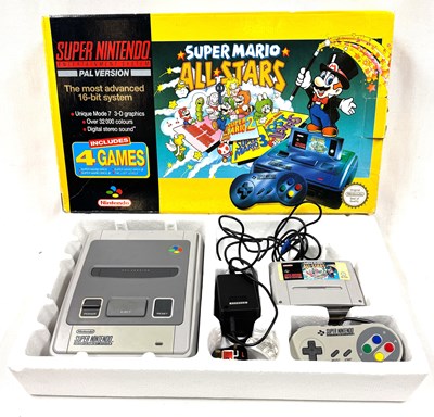 Lot 43 - SNES Nintendo Classic Mini and SNES PAL Super Mario All Stars