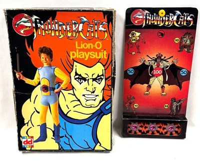 Lot 250 - D Dekker Toys Thundercats vintage 1980's Lion-O Playsuit & Target Game.