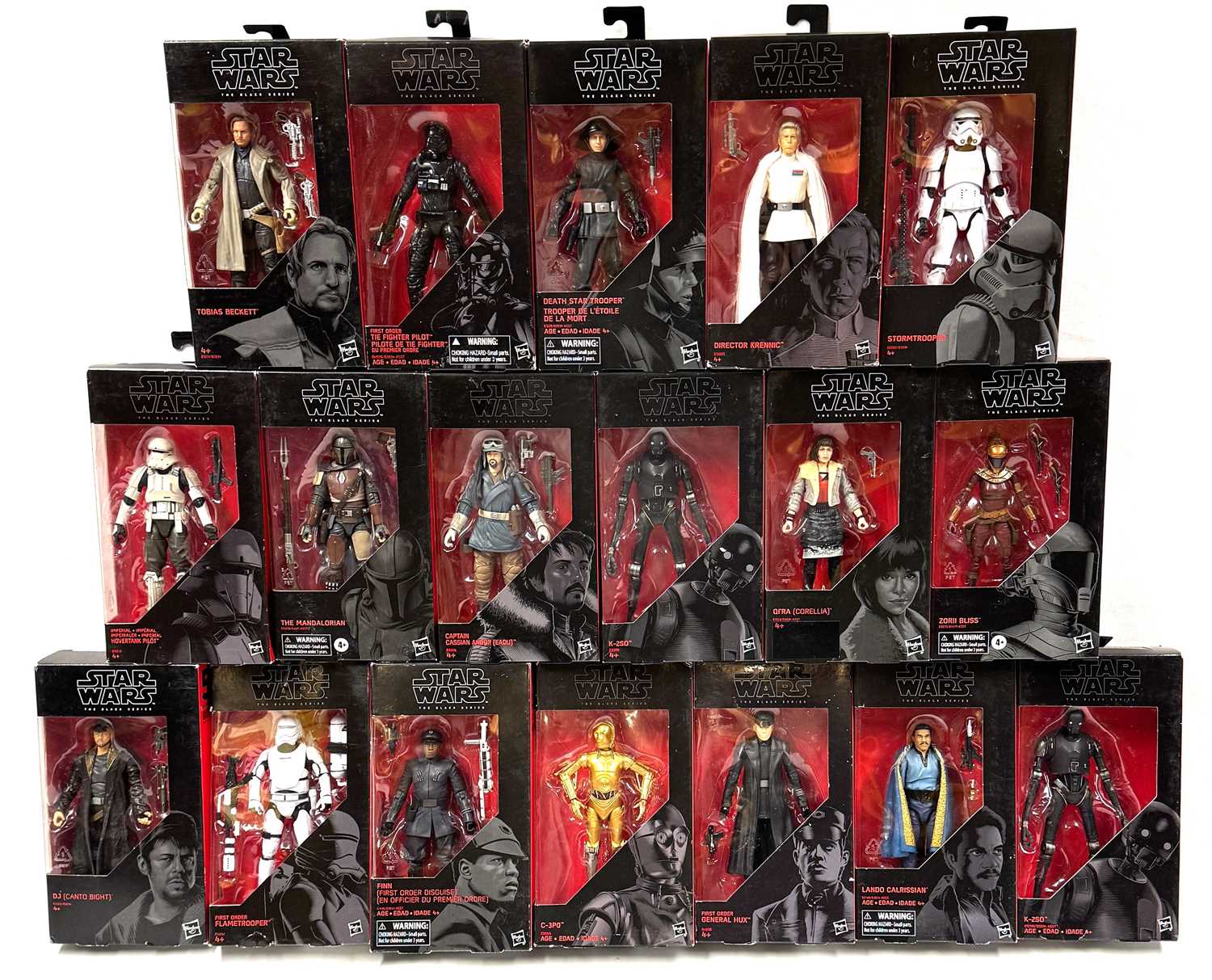 Lot 194 - Hasbro Star Wars Black Series 8" figures x 18 MIB