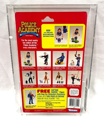 Lot 281 - Kenner Police Academy Zed with Police Skateboard figure UKG graded 80%
