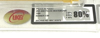 Lot 281 - Kenner Police Academy Zed with Police Skateboard figure UKG graded 80%