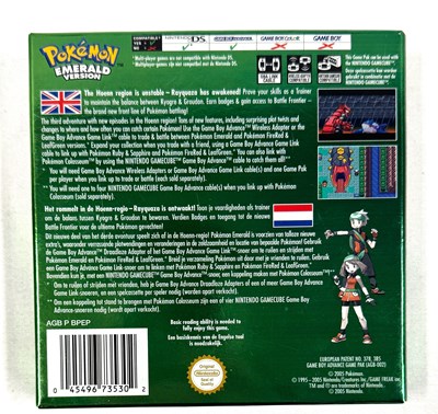 Lot 313 - Nintendo Game Boy Pokemon Emerald Version boxed with Inserts