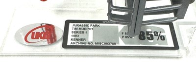 Lot 284 - Kenner Jurassic Park Tim Murphy figure series 1 UKG graded 85%