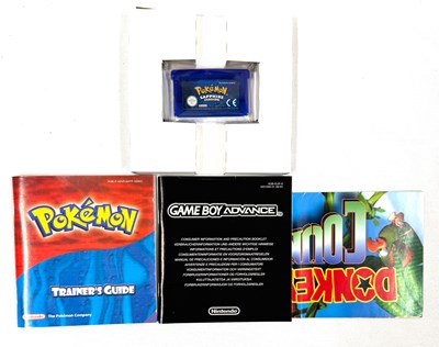 Lot 315 - Nintendo Game Boy Pokemon Sapphire Version with Inserts