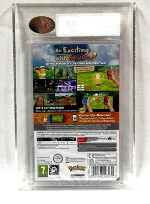 Lot 311 - Nintendo Switch Pokemon Lets Go Eevee! UK Version 2018 - UKG Graded 100 Gem Gold Uncirculated