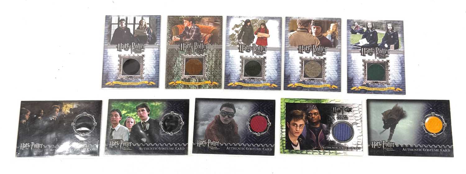 Lot 291 - Artbox Harry Potter Authentic Costume Trading Cards x 10 limited edition