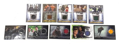Lot 291 - Artbox Harry Potter Authentic Costume Trading Cards x 10 limited edition