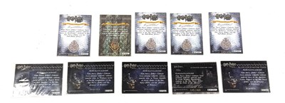 Lot 291 - Artbox Harry Potter Authentic Costume Trading Cards x 10 limited edition