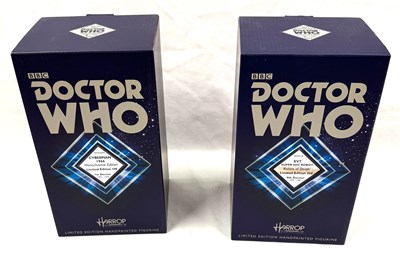 Lot 327 - Harrop Doctor Who Limited Edition Figurines x 2 Super Voc Robot and Cyberman 1966 MISP