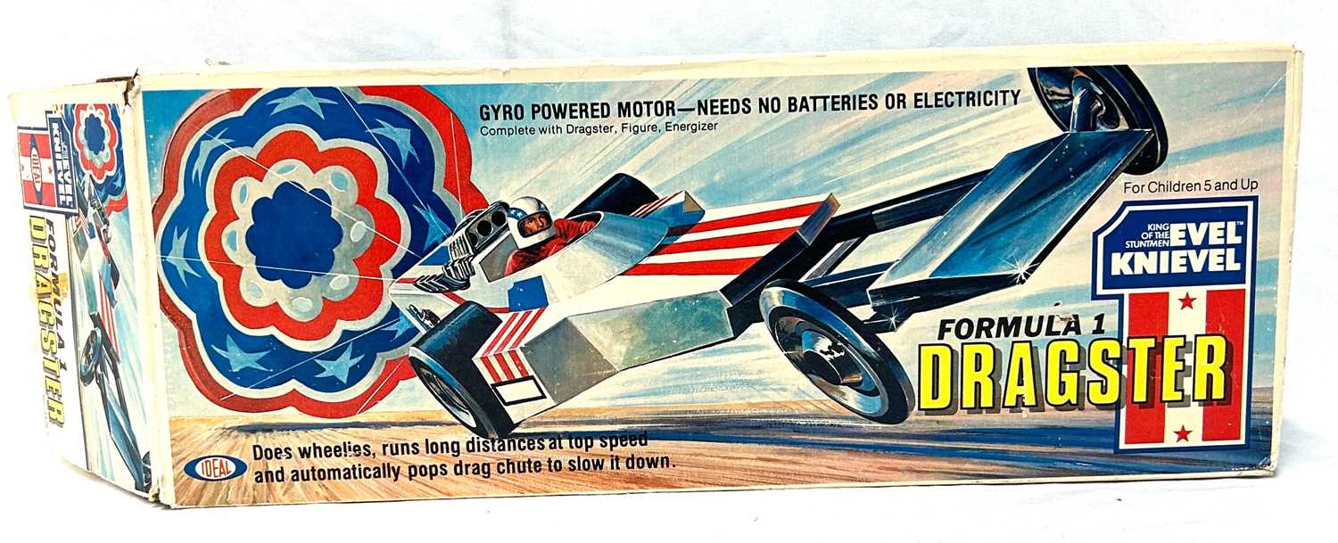 Lot 306 - Ideal Evel Knievel vintage Formula 1 Dragster