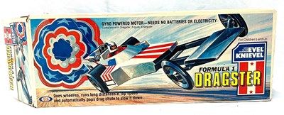 Lot 306 - Ideal Evel Knievel vintage Formula 1 Dragster