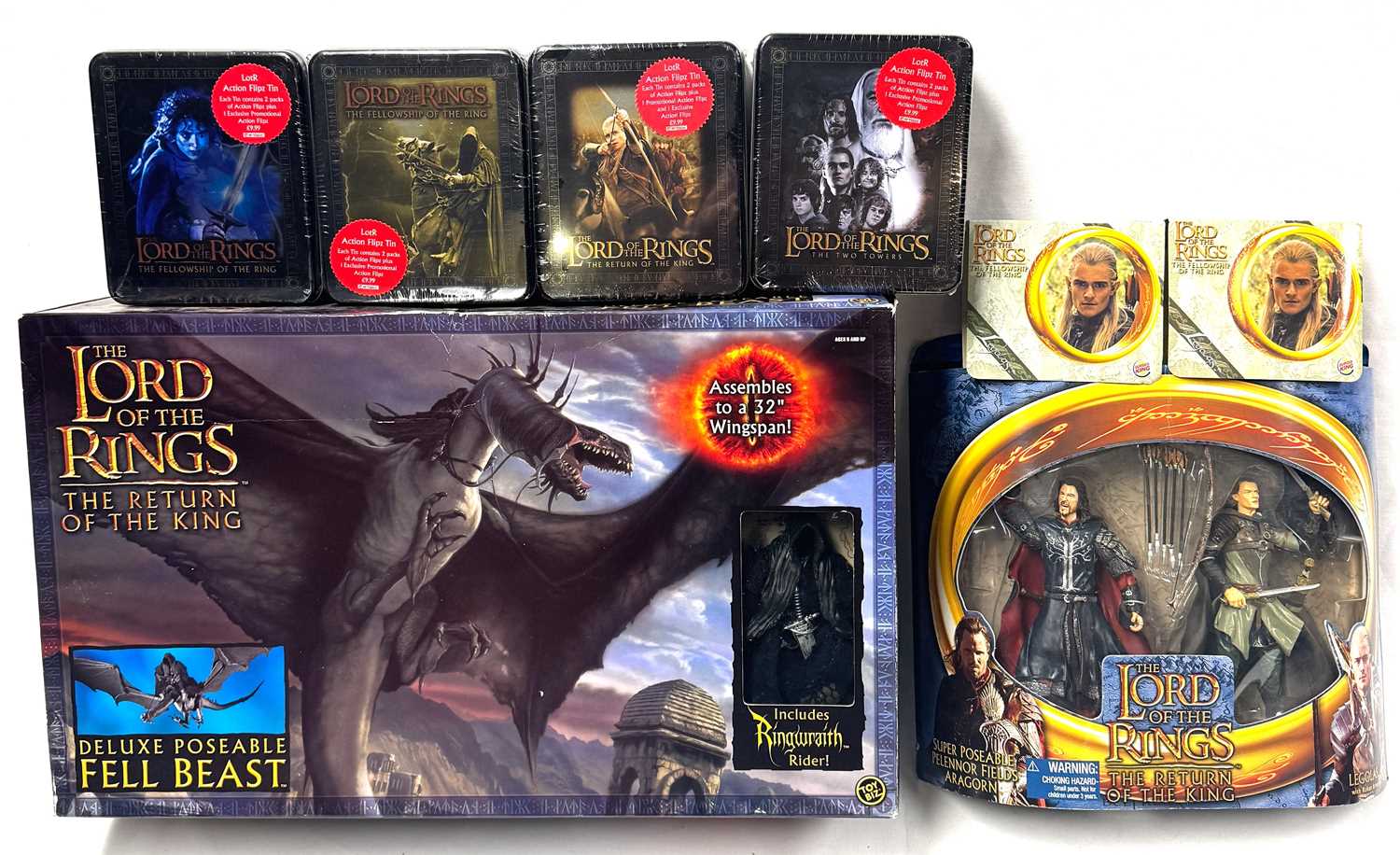 Lot 369 - Selection of Lord of the Rings collectables and figures MIB