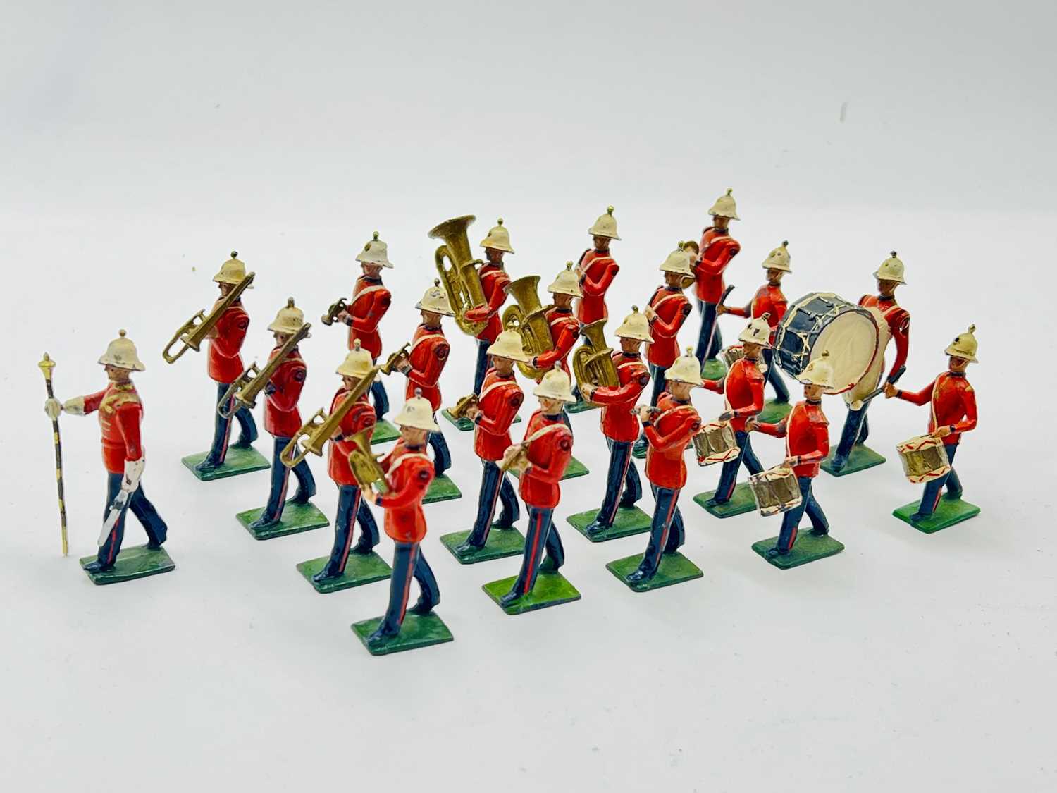 Lot 51 - Britains - Set 1622 - Royal Marine Light Infantry Band, [1938 version]