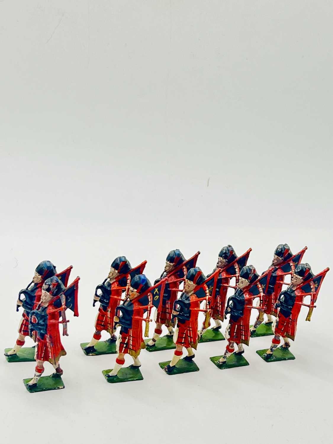 Lot 57 - Britains - from Set 69 - Pipers of the Scots Guards, [1928 version, 1939 Issue]