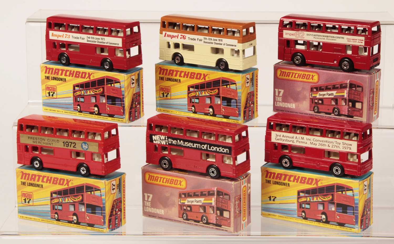 Lot 17 - Matchbox Superfast 6 x 17b Daimler Fleetline Londoner Bus & 17c Leyland Titan Bus