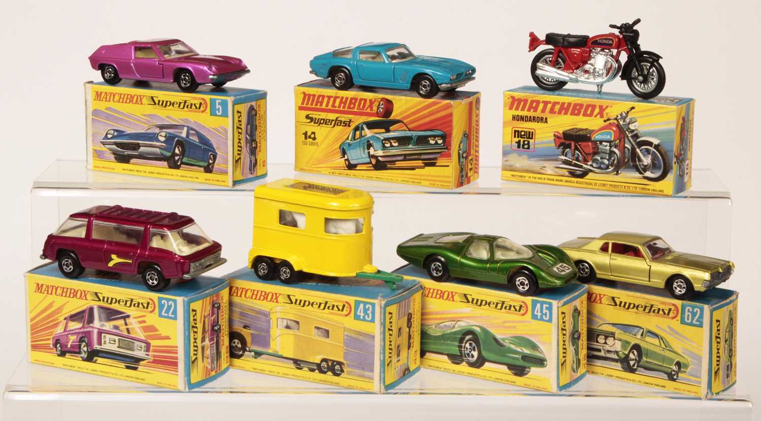 Lot 18 - Matchbox Superfast Group of 7 x Early 1970's Issue Models