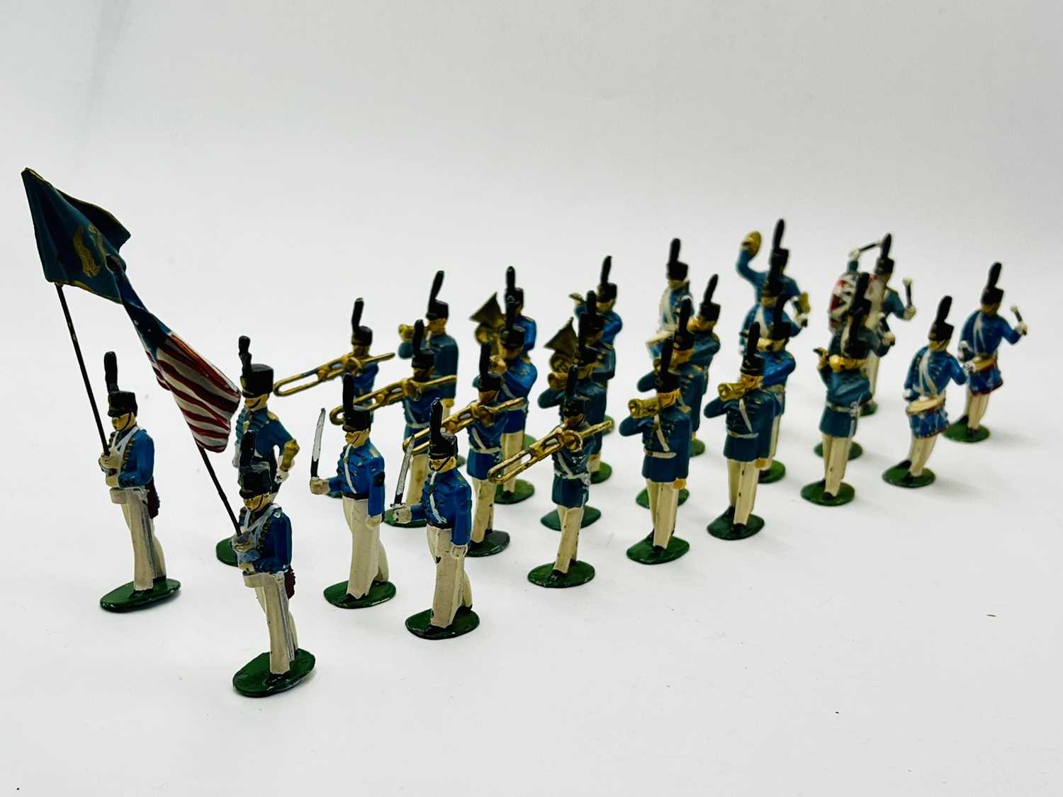 Lot 88 - Timpo - West Point Cadet Band, 1950's Issues [Mid Blue / Blue Grey Uniforms]