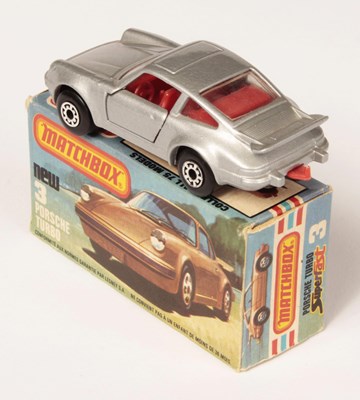 Lot 36 - Matchbox Superfast 3c Porsche 911/930 Turbo - RARE FRENCH TEXT TYPE K BOX