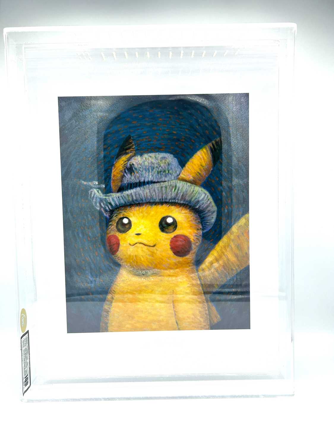 Lot 67 - Pokemon Van Gogh Pikachu Art Print - UKG Graded 100 Gem Gold Uncirculated