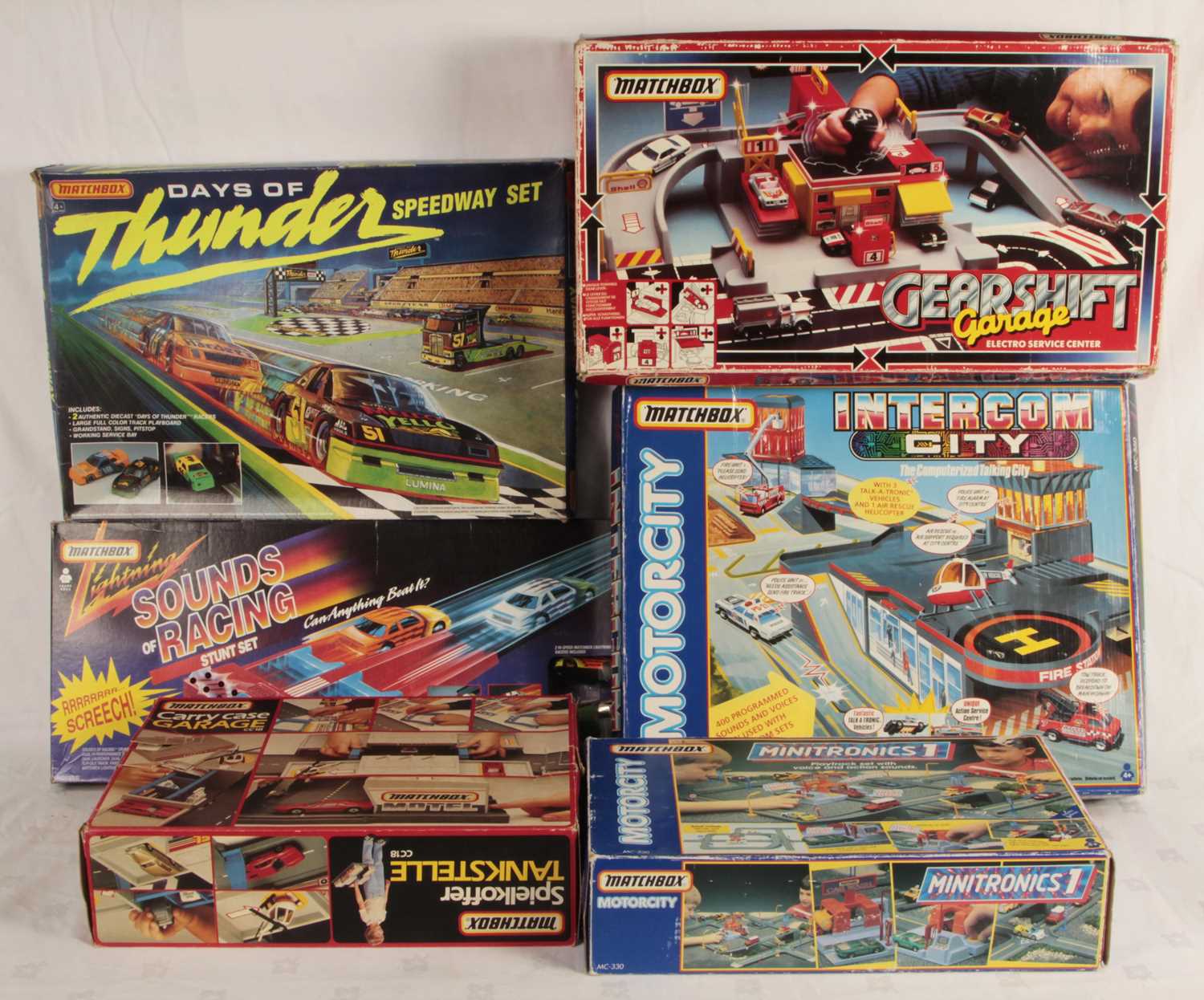 Lot 632 - Matchbox Racing & Playsets x 6 MIB COLLECTION ONLY