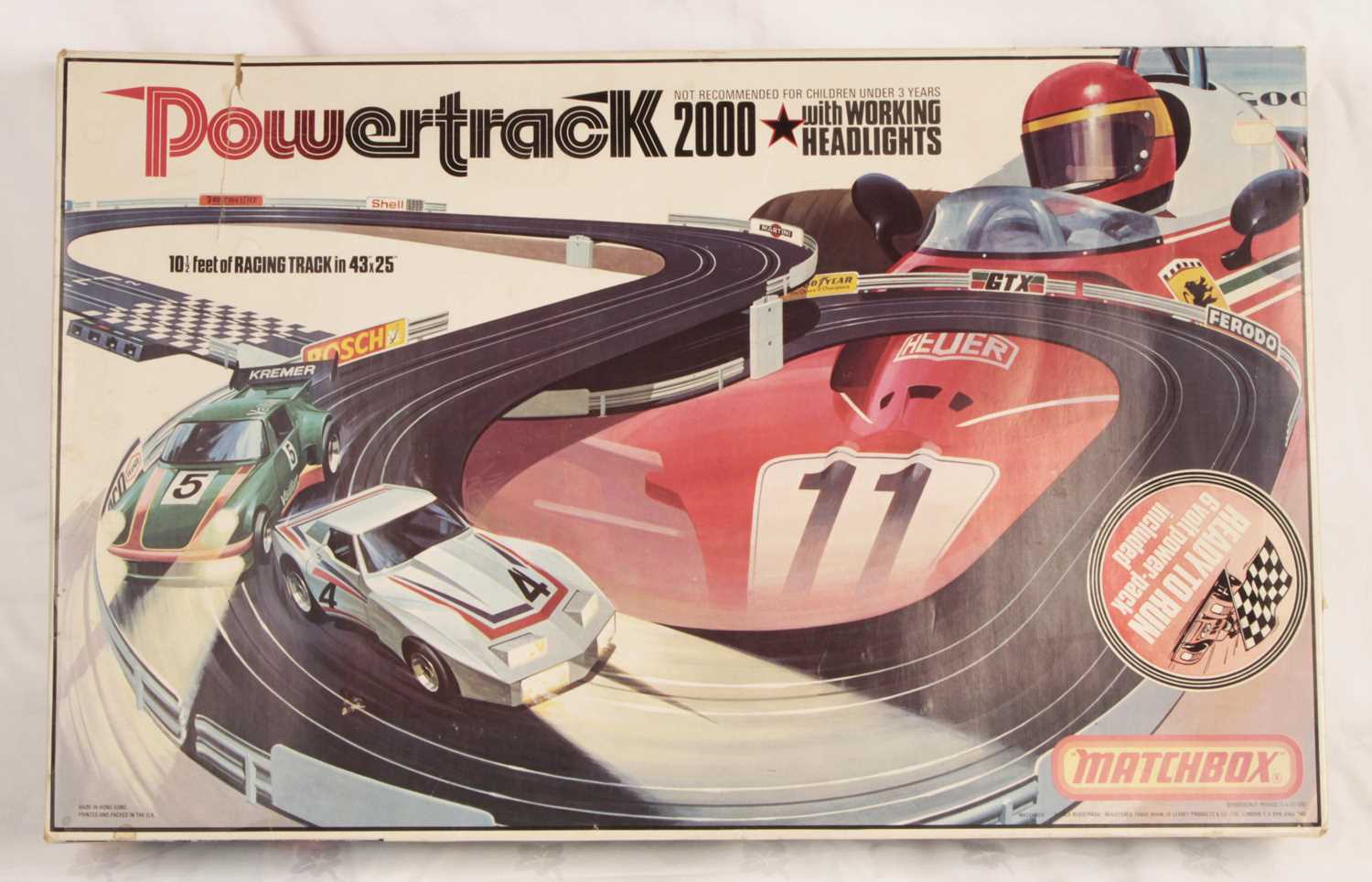 Lot 630 - Matchbox Powertrack PT-2000 Monza Slot Car set boxed.