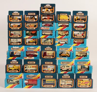 Lot 628 - Matchbox Superfast - Group of cars, commercials, emergency vehicles, made in Macau, China, Thailand.